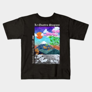 Four Seasons - Black Kids T-Shirt